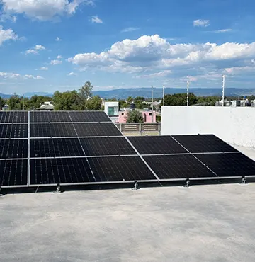 instalación solar alto nivel