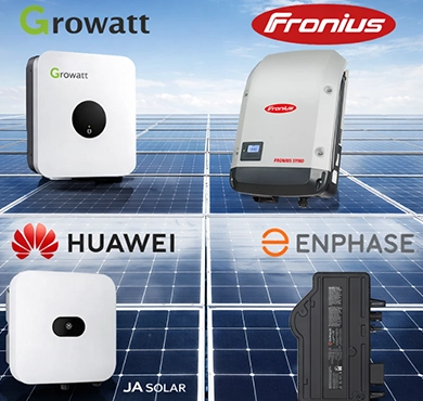 empresas de energia solar fronius huawei growatt
